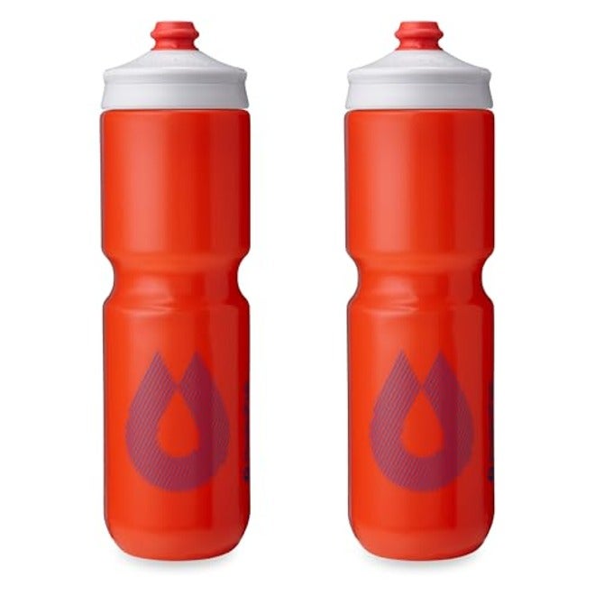 HydraPak Breakaway® Surge 2-Pack - 30oz White Lightweight Bike Water Bottle