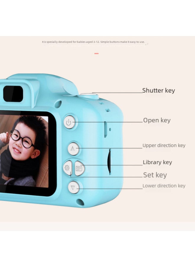 Generic X2 Children's Digital Camera High Definition 800 Million Pixels Photography Video Charging Version-Body Color:8g Card  - Image 1