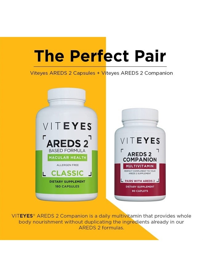 Viteyes AREDS 2 Capsules and Viteyes Multivitamin AREDS 2 Companion, Single Daily Dose Eye Vitamins, 3 Month Supply - Image 2