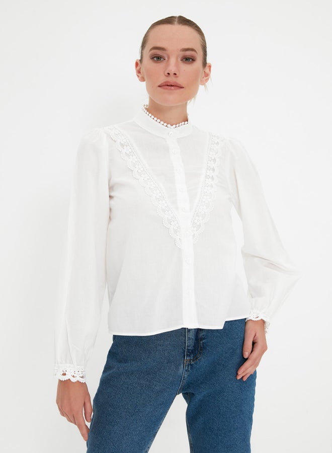 trendyol Shirt - White - Regular fit - Image 3