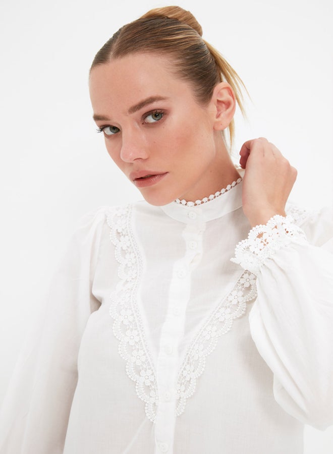 trendyol Shirt - White - Regular fit - Image 1