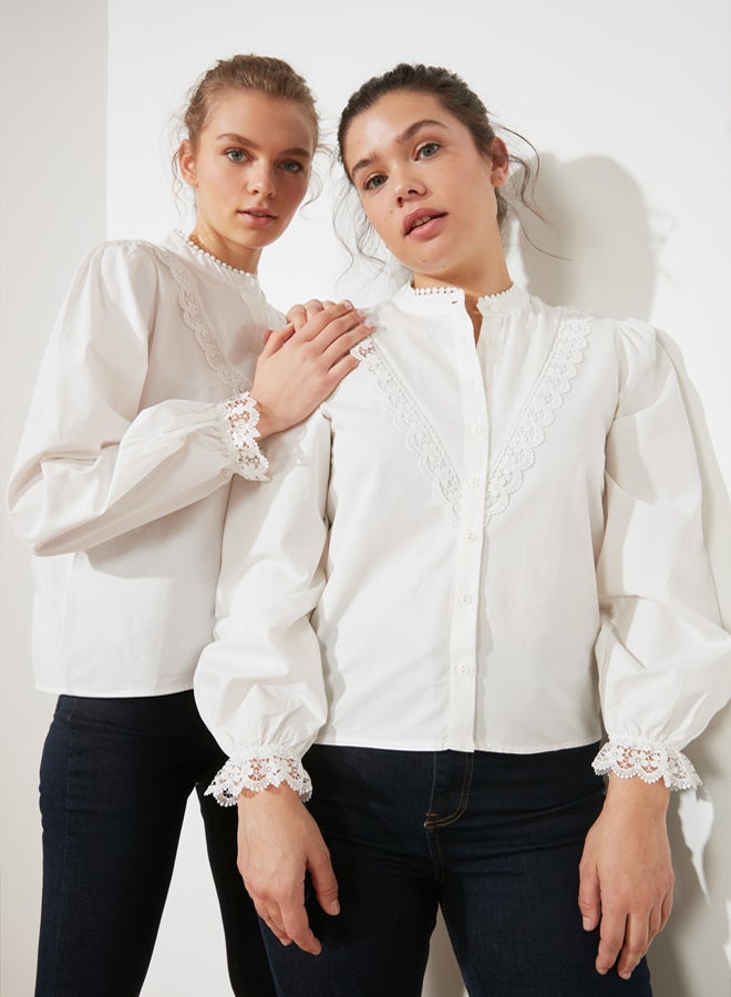 trendyol Shirt - White - Regular fit - Image 5