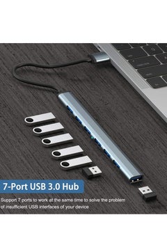General USB C Hub 3.0 with 7 Ports,Aluminium USB C to USB Hub 3.0 USB Splitter for Mac Pro, iMac, iPad Pro,Chromebook, Pixelbook,Dell XPS, Samsung and More Type C Devices  - Image 2