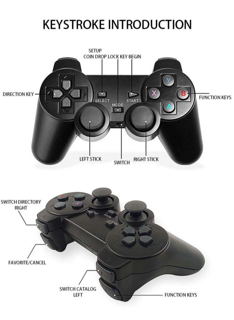 XIANER - Retro Gaming Console, Nostalgia Stick Game, Wireless Retro Play Game Stick, Plug and Play Video Game Stick Built-in 20000+Games, with Dual 2.4G Wireless Controllers - Image 1
