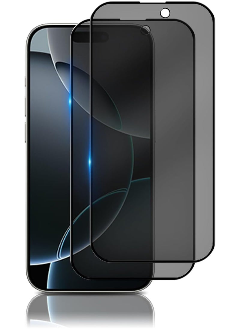 Rock Pow 2 pcs Tempered Glass Compatible with iPhone 16 Pro Max Privacy Screen Protector [Anti-Spy] [Anti-Scratch] [9H Hardness] Tempered Glass for iPhone 16 Pro Max 6.9-Inch  - Image 1