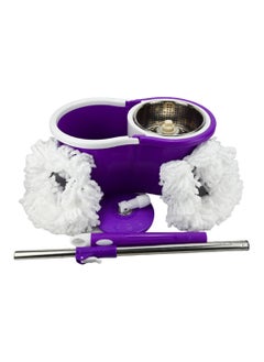 Mop and Buckets Sets 9.6L 360 Spin Mop Buckets with 2 PCS Bucket with Wringer Set for Floor Cleaning Masthome