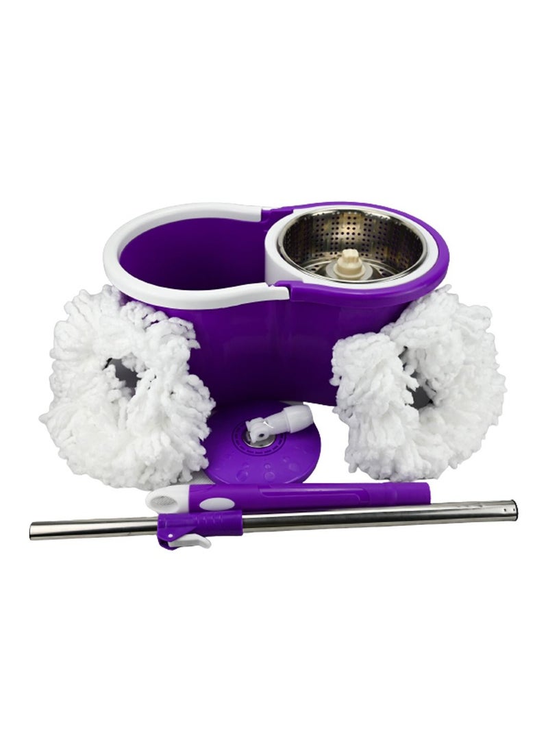 Generic - Mop and Buckets Sets 9.6L 360 Spin Mop Buckets with 2 PCS Bucket with Wringer Set for Floor Cleaning Masthome - Image 1