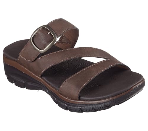 Skechers Women's EASY GOING - SLIDE ON BY casual sandal, Chocolate 5 M - Image 3