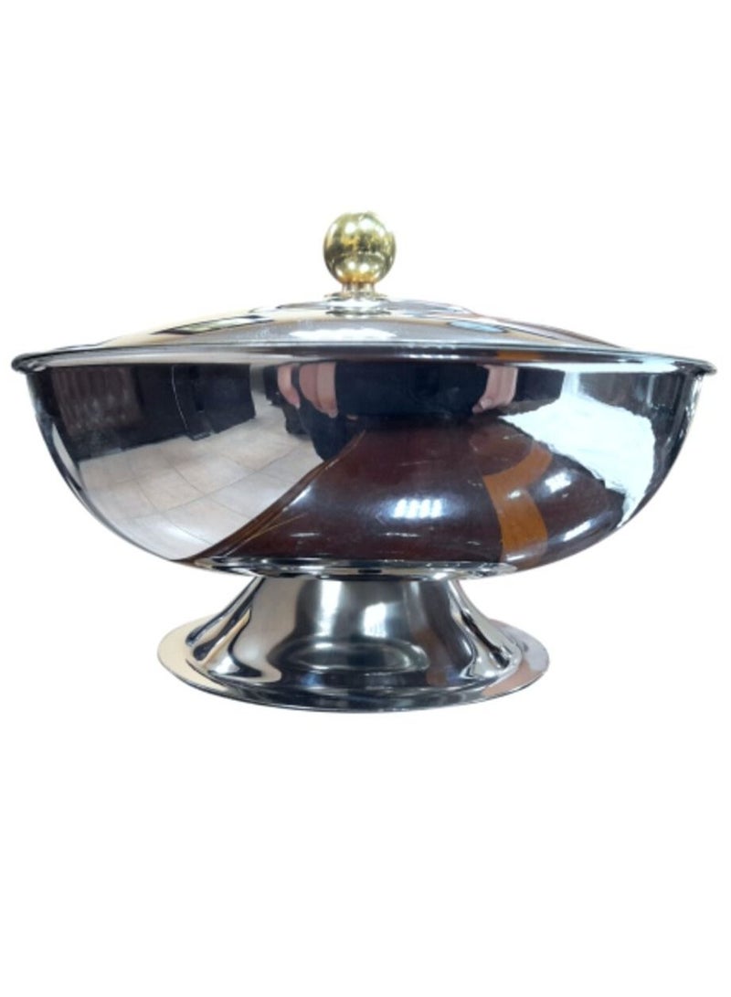 Jazz Round stainless steel ball with base - Image 1