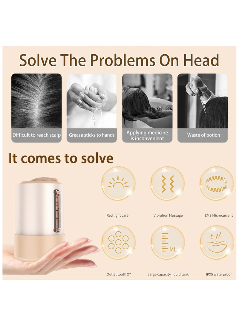 general Electric Scalp Massager Hair Oil Applicator Head Massager Scalp Applicator Brush for Hair Essential Oil Serum - Image 2