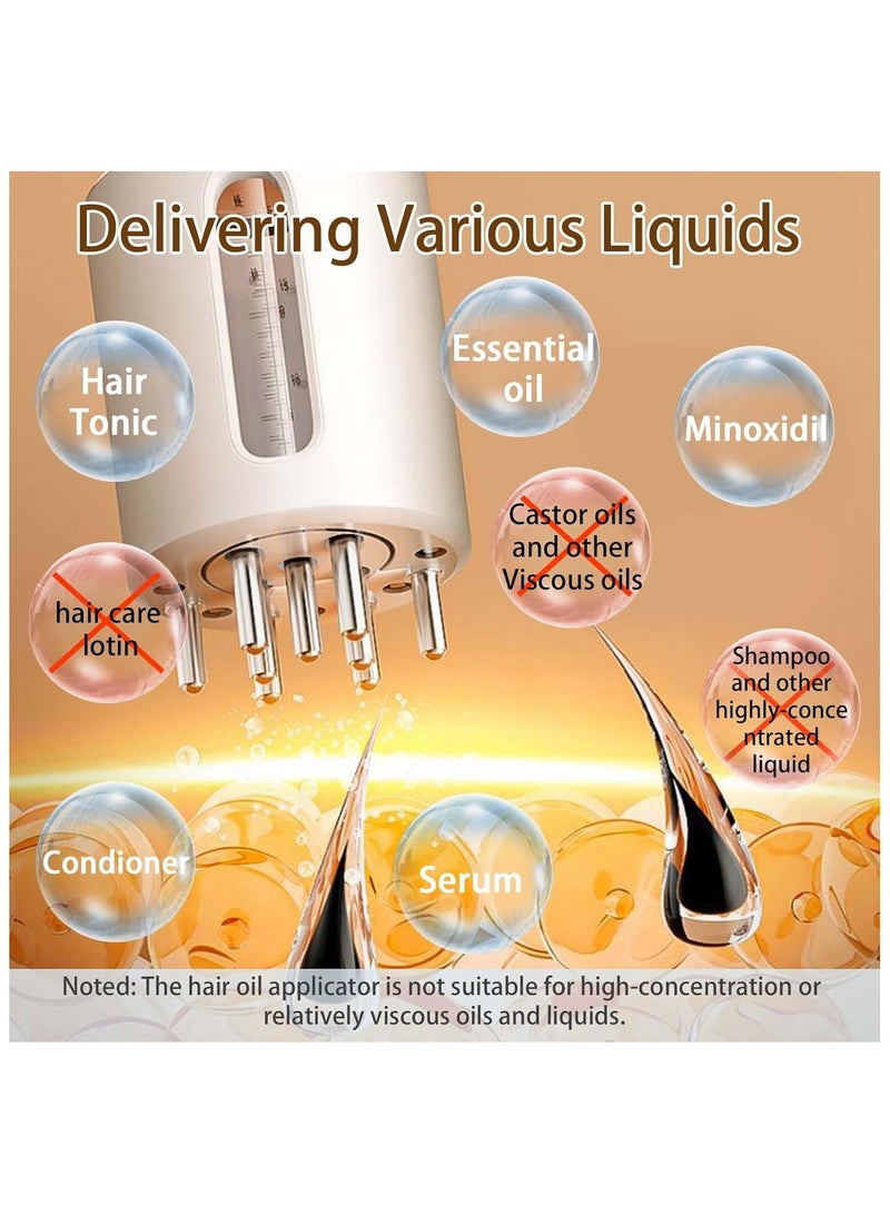 general Electric Scalp Massager Hair Oil Applicator Head Massager Scalp Applicator Brush for Hair Essential Oil Serum - Image 3