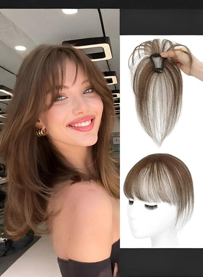 Lightweight, Natural Hair Topper for Volume & Gray Coverage - Image 1