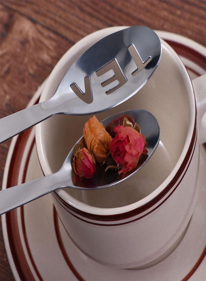 Labriciyon 1Pc Silver Tea Bag Squeezer,Stainless Steel Oval Tea Bag Squeezer Tongs,Tea Filter Clamp Tea Strainer Holder Clip,Suitable for Gripping Ice Cube,Sugar(12.3cm) Small in Size,Tea Filters - Image 3