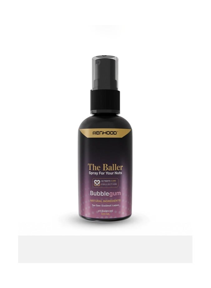 MENHOOD Menhood The Baller- Fresh Spray for Men Private Parts | Intimate Perfume | All Day Fresh| Prevents Itching, Sweating and Irritation Down There | 100 ML (Fragrance - Bubble Gum) - Image 1
