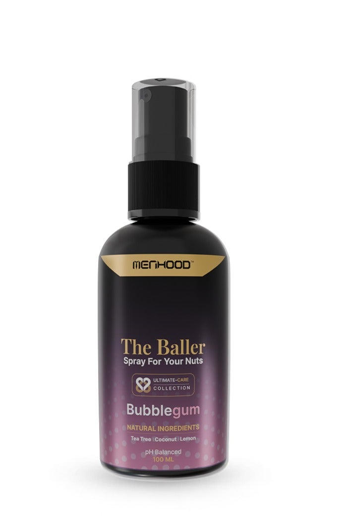 MENHOOD Menhood The Baller- Fresh Spray for Men Private Parts | Intimate Perfume | All Day Fresh| Prevents Itching, Sweating and Irritation Down There | 100 ML (Fragrance - Bubble Gum) - Image 1