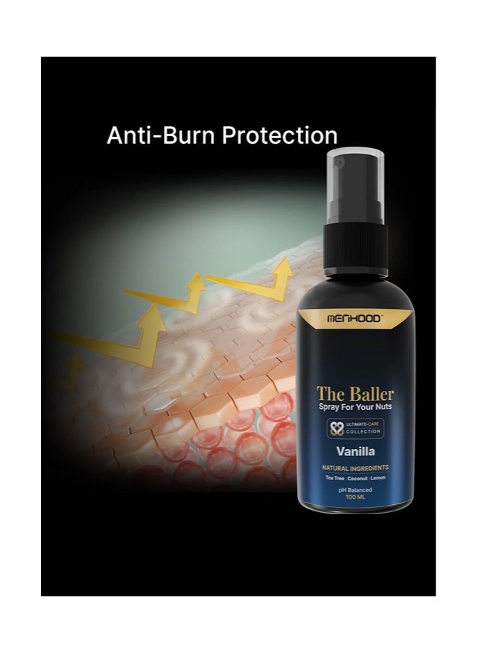 MENHOOD Menhood The Baller- Fresh Spray for Men Private Parts | Intimate Perfume | All Day Fresh| Prevents Itching, Sweating and Irritation Down There | 100 ML (Fragrance - Bubble Gum) - Image 5