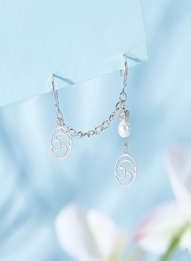 UNICRAFTALE 12pcs Stainless Steel Wave Charms Round Hollow Pendants Ring With Ocean Wave Charm Metal Small Charms for Bracelet Necklace Jewelry Making - Image 5