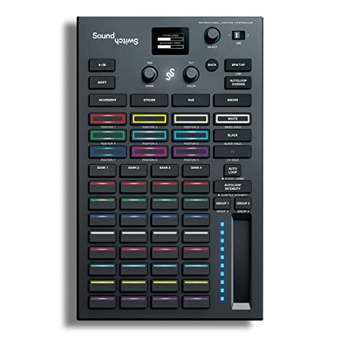 SoundSwitch Control One Professional DMX DJ Lighting Controller with 3 Months SoundSwitch Software Access and DMX Lights and Phillips Hue Support