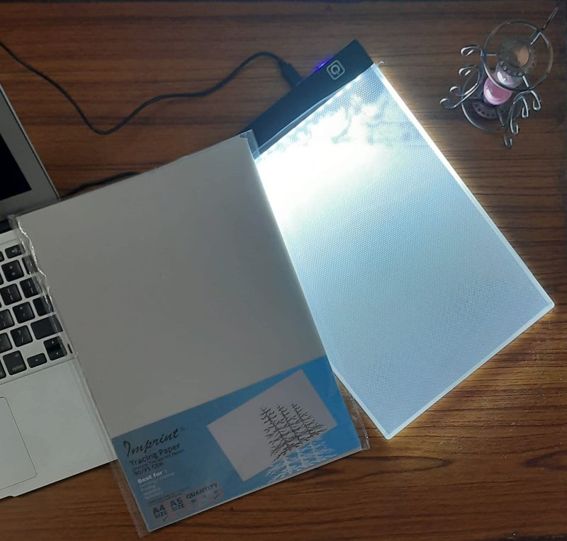 IMPRINT Flip Book Kit|Set Of 3 Flip Books|With A4 Led Tracing Pad,White - Image 2