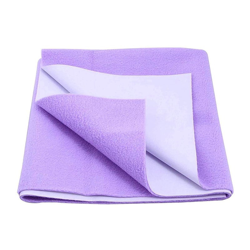 Edenwald waterproof Quick Dry Sheet for Baby| Bed Pad Anti-Piling Fleece Extra Absorbent washable Matress protector| Baby Bed Protector Sheet for Toddler Children, X-Large Size, 200 x 140cm,Purple - Image 1