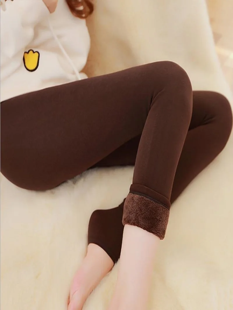 ميستريك Mystical Ravena Model With Plush Furry Warm Thick Pantyhose Tights