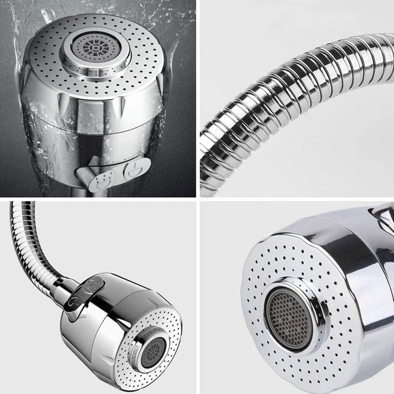 CLINTON ملحق رش صنبور الحوض بزاوية 360 درجة مع 2 وضعيات موسع مرن لصنبور المطبخ - Image 2