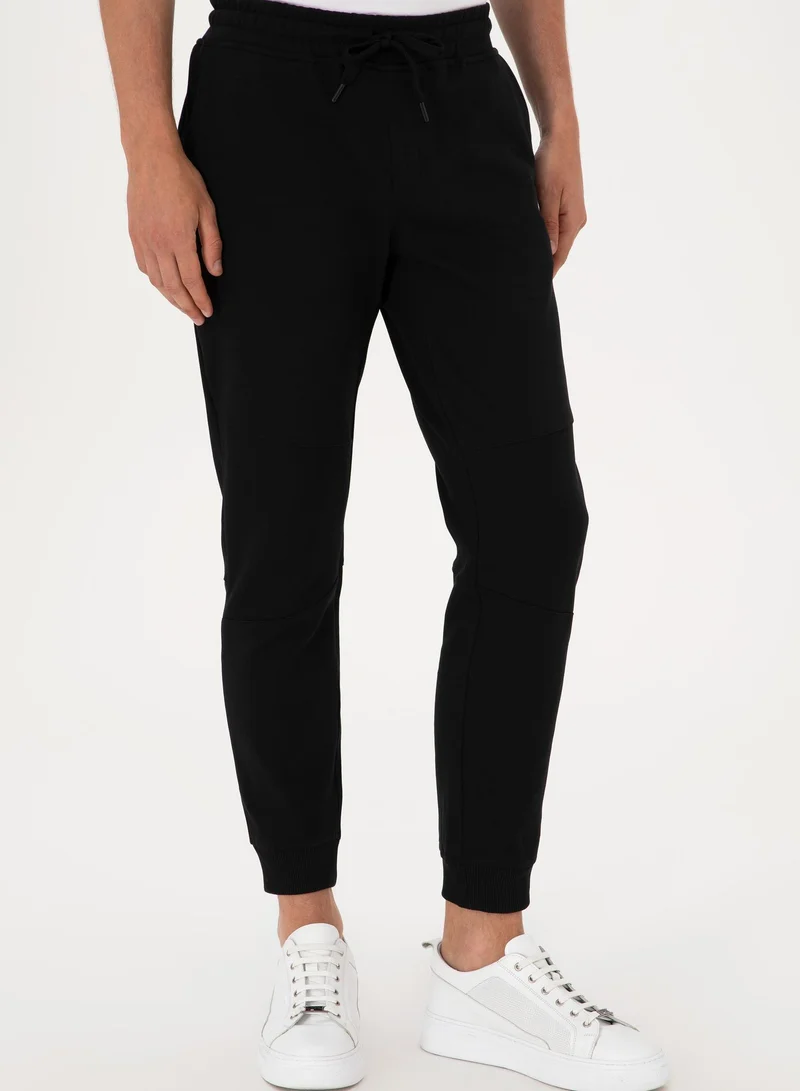 U.S. Polo Assn. Men's Panelled Slim Fit Knit Jogger Sweatpants