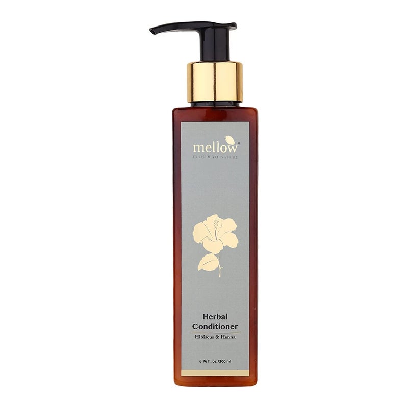 Mellow Dry Shampoo and Hibiscus Conditioner 200ml each for strong smooth shiny hair helps in reducing hair fall For all hair types No Toxic Chemicals - Image 2