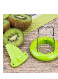 Kiwi Cutter Stainless Steel Kiwi Slicer Portable and Useful Kiwi Divider for Kiwifruit Cutting and Peeling