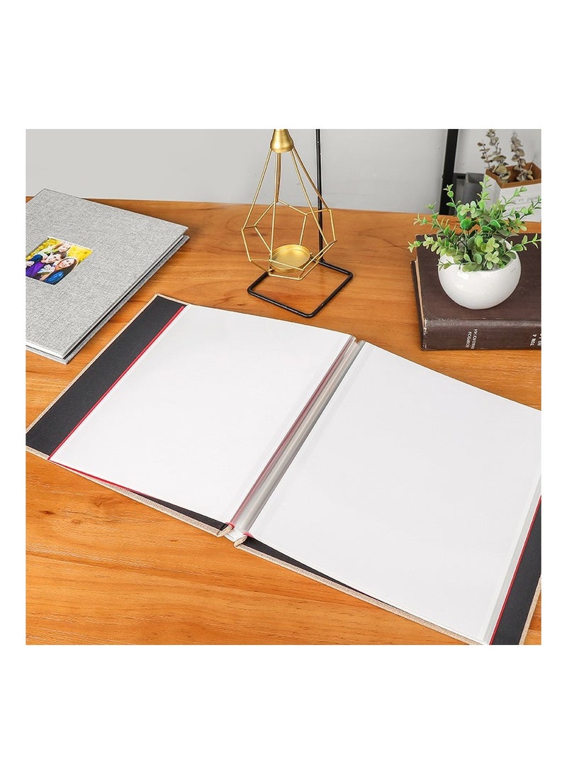 ألبوم صور ذاتية اللصق من 40 صفحة أبيض 27x28x3سم - Image 5