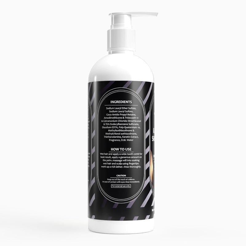 Generic Keratin Super Primmum Shampoo 500ml Infused with Keratin and Wheat Protein for Dry damaged and Chemically Treated Hair Sulphate and Paraben Free Made in India 500 ml  - Image 4