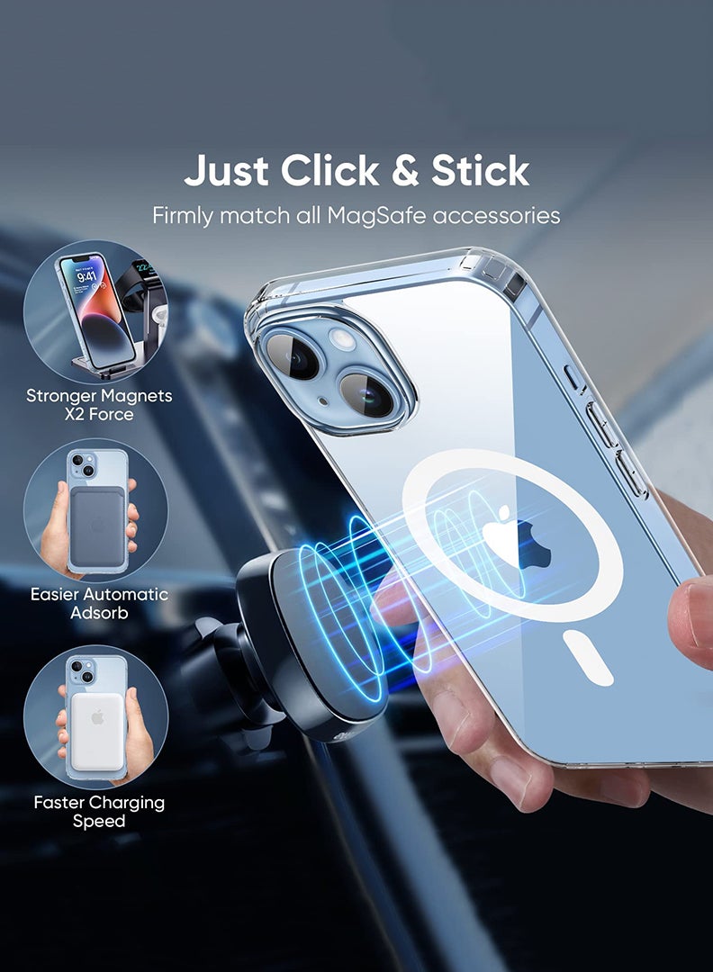 Theodor Magnetic Case for iPhone 14 6.1-inch Compatible with MagSafe Wireless Charging, Shockproof Phone Bumper Cover I love dirt copy - Image 2
