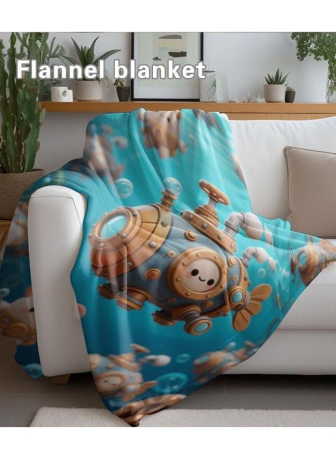 عام بطانية رقيقة من الفانيلا الكرتونية للأطفال والرضع (دافئة ومريحة، ومناسبة للنوم والألعاب) 70 سم * 100 سم - Image 5