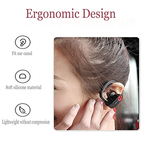 Sqrmekoko Replacement Silicone Eartips Earbuds Eargels for Beats by dr dre Powerbeats 3 Wireless Stereo Earphones (White) - Image 4