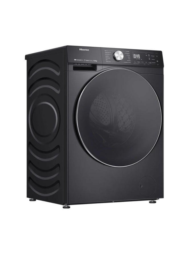 هايسنس Hisense 10.5 Kg Front Load Washing Machine, Smart Wizard, 1400 RPM, Color Premium Black Model – WF5S1045BB – 1 Year Warranty. 10.5 kg 1.75 kW WF5S1045BB GREY - Image 3