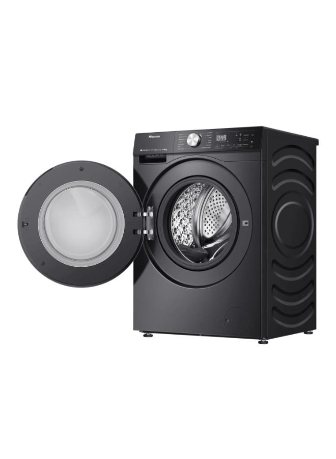 هايسنس Hisense 10.5 Kg Front Load Washing Machine, Smart Wizard, 1400 RPM, Color Premium Black Model – WF5S1045BB – 1 Year Warranty. 10.5 kg 1.75 kW WF5S1045BB GREY - Image 4