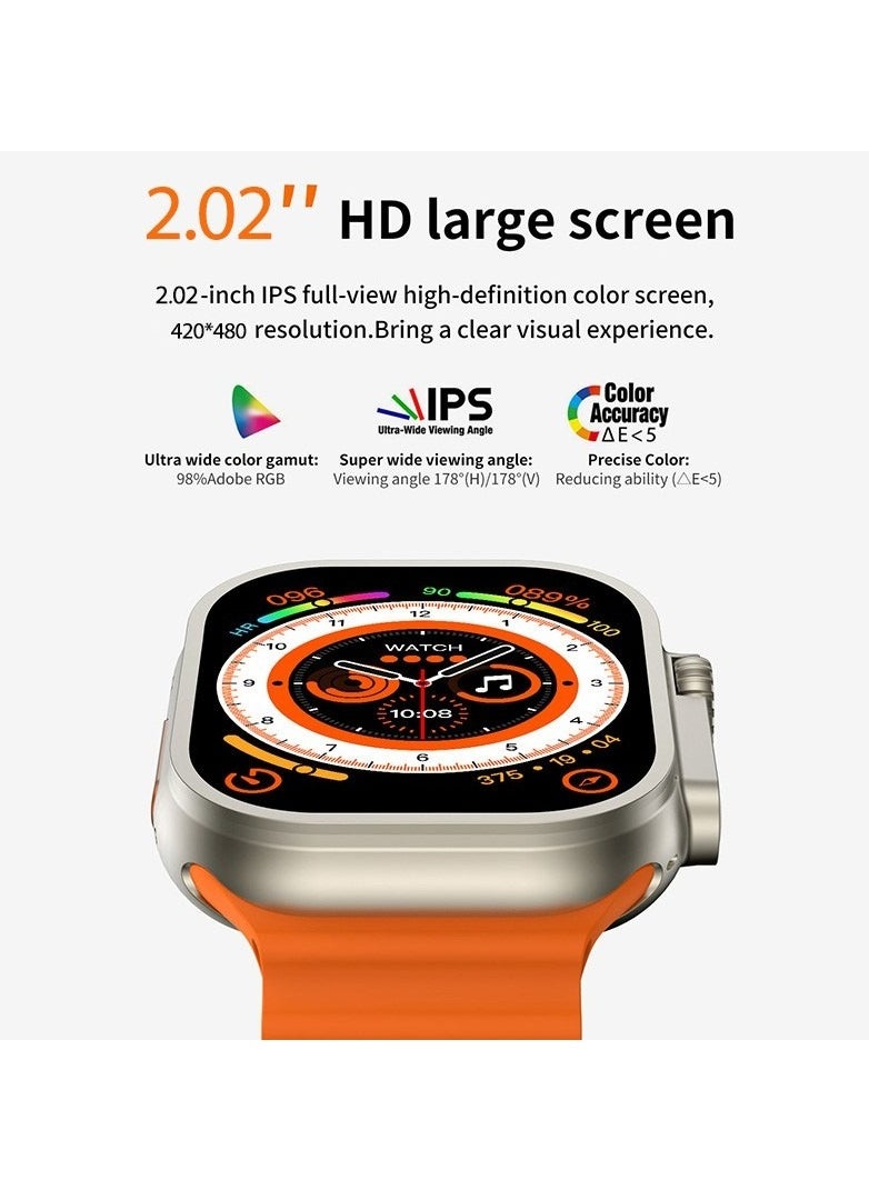 Generic - Z68 Ultra Series 8 NFC Smartwatch For Men Women With Bluetooth Call Waterproof Wireless Charging HD Screen Watch - Image 1