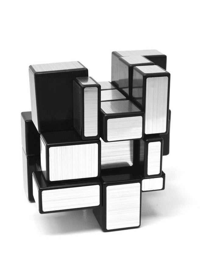 D-FantiX - Shengshou Mirror Cube 3X3X3 Speed Cube 3X3 Mirror Blocks Cube Different Shapes Silver Cube 57Mm - Image 1