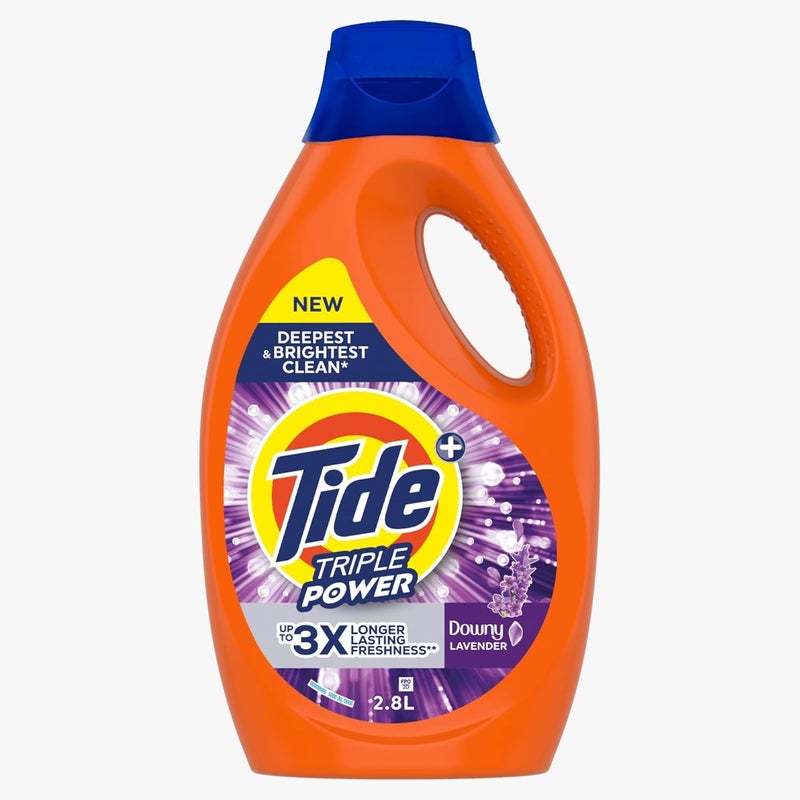 Triple Power with a Touch of Downy Lavender Liquid Detergent, 2.8L - Image 1