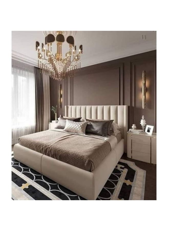 ريترو RA-BD40 سرير 120×160×200 سم - بيج - Image 1