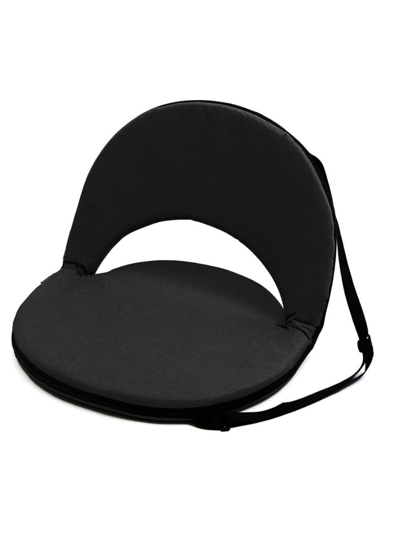 SMART HOME Foldable Ground Camping Chair with Comfortable Backrest – Lightweight Camping Chair – Portable Camping Seat – Ground Seat for Travel, Camping, and Gardens – Camping and Picnic Chair – Portable Outdoor Chair with Strap – Ground Seat for Trips, Camping, and Camping – Ground Relaxing Chair for Outdoor and Indoor Activities - Image 1
