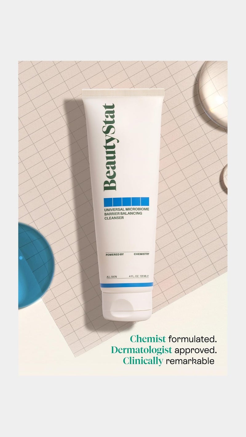 BeautyStat Universal Microbiome Barrier Repair Purifying Cleanser - Gentle Detoxifying Cleanser with Medical Grade MicroSilverBG to Protect Skin and Promote a Healthy, Radiant Glow (4oz /120ml) - Image 5