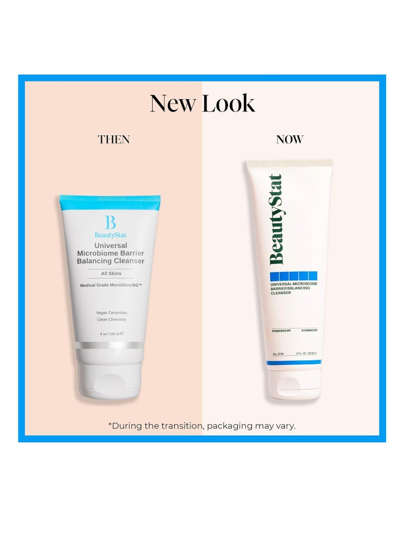 BeautyStat - BeautyStat Universal Microbiome Barrier Repair Purifying Cleanser - Gentle Detoxifying Cleanser with Medical Grade MicroSilverBG to Protect Skin and Promote a Healthy, Radiant Glow (5 oz / 150ml) - Image 1