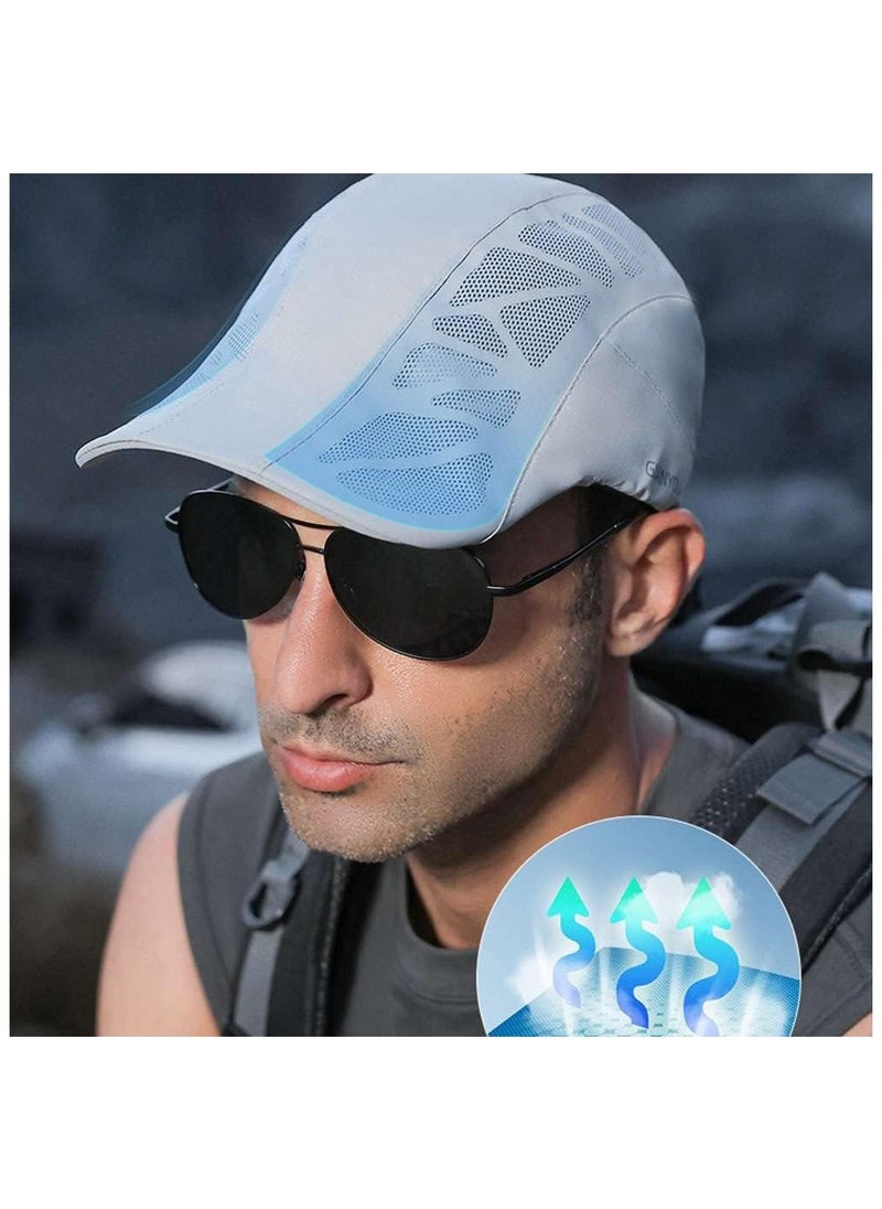 Generic Men Mesh Cap Baseball Cap, Running Hat Quick Drying Hats, Sport Breathable Caps, Solid Color Snapback Hat for Unisex (Black)  - Image 3