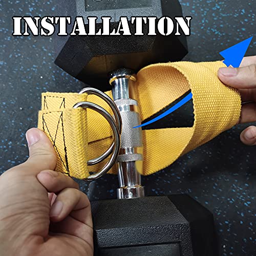 J Bryant Fitness Dumbbell Loading Strap for Dip Belt Weight Plate Loading Strap Heavy Duty Weight Belt Accessories - Image 5