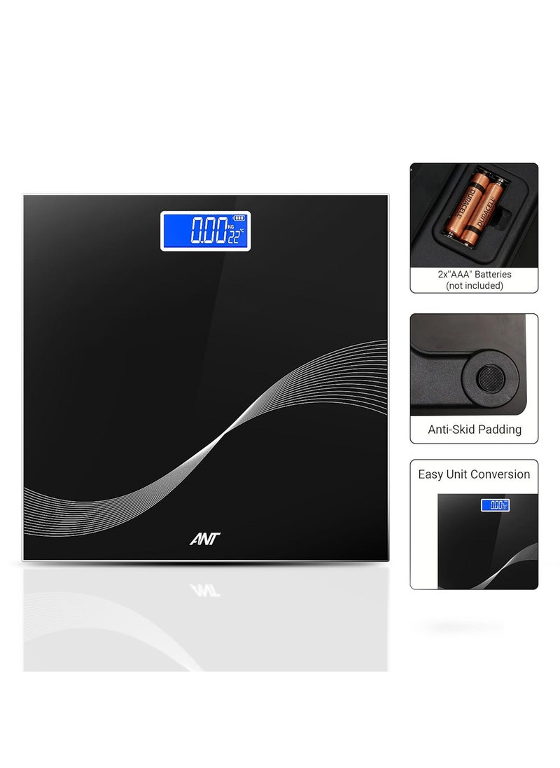 ANT Esports Flora Wave Digital Body Weighing Scale | Portable Lightweight Design | 180 kg Weight Capacity | High-Precision Sensor | Automatic Power Off  - Image 1