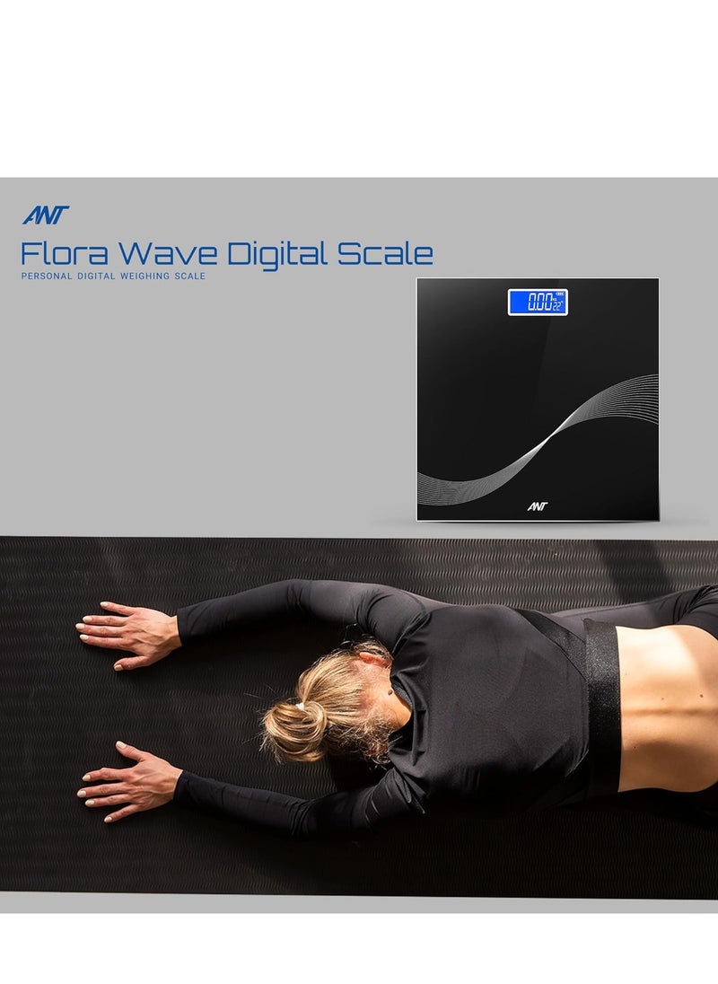 ANT Esports Flora Wave Digital Body Weighing Scale | Portable Lightweight Design | 180 kg Weight Capacity | High-Precision Sensor | Automatic Power Off  - Image 4