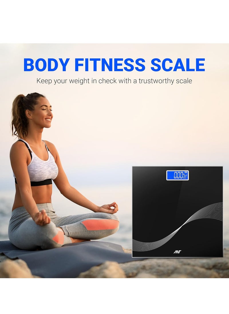 ANT Esports Flora Wave Digital Body Weighing Scale | Portable Lightweight Design | 180 kg Weight Capacity | High-Precision Sensor | Automatic Power Off  - Image 5