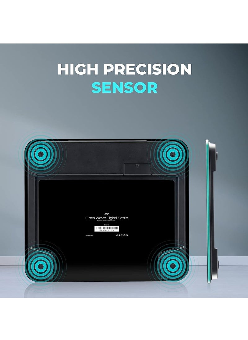 ANT Esports - Flora Wave Digital Body Weighing Scale | Portable Lightweight Design | 180 kg Weight Capacity | High-Precision Sensor | Automatic Power Off - Image 1