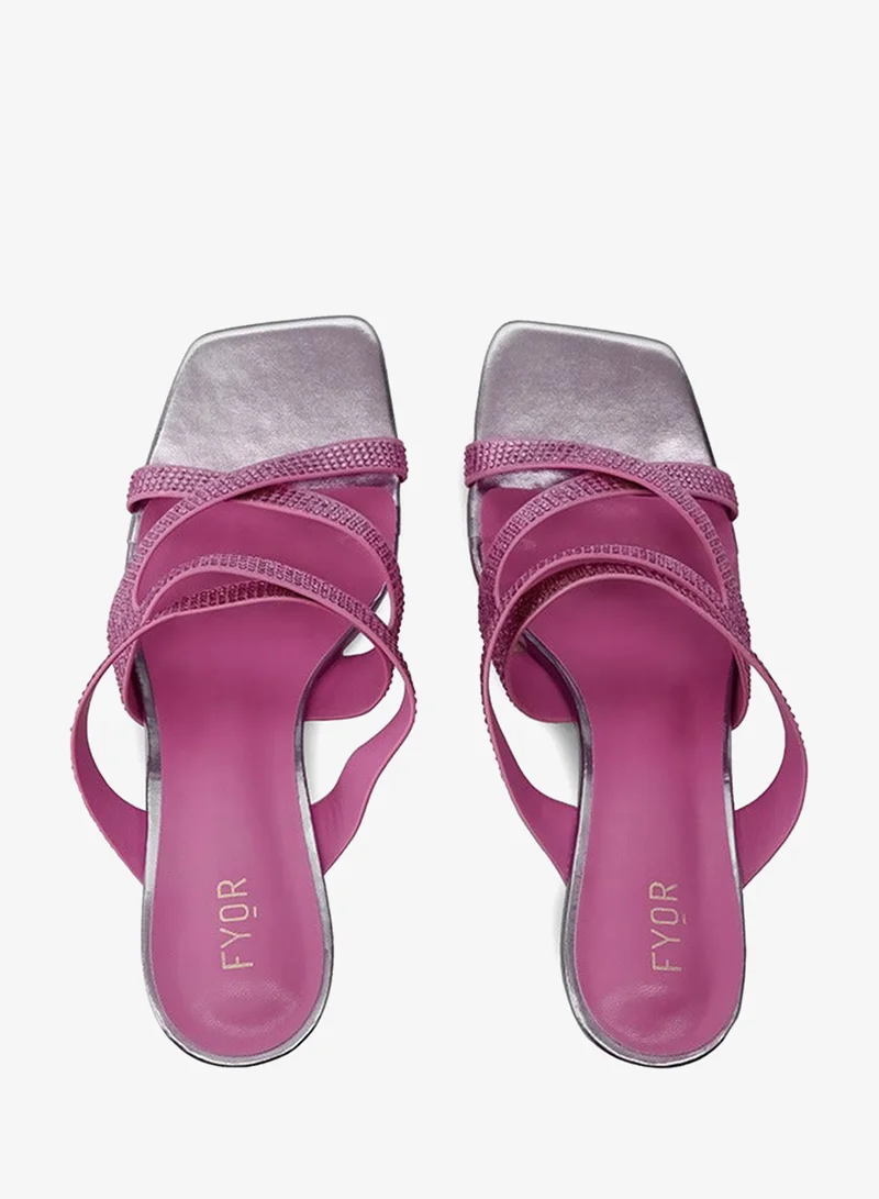 Fyor  Rhinestone-Detailed Mule BB 21 for Women | Best Price UAE